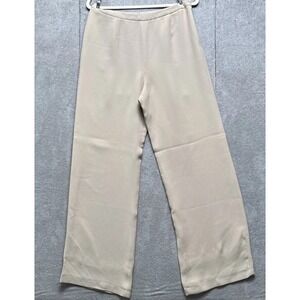 Giorgio Armani Dress Pants Womens 30‎ Beige Wide Leg Pants Capsule Wardrobe